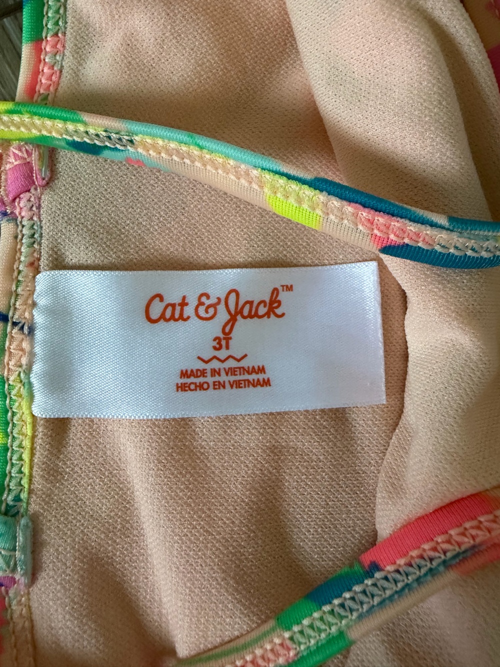 Cat & Jack Girls Floral Cutout One-Piece Swimsuit - Picture 4 of 6